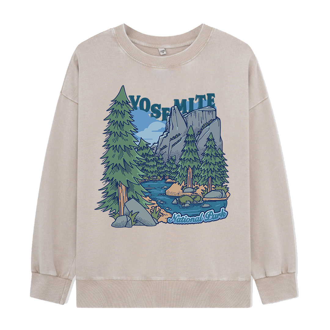 Yosemite National Park Washed Sweatshirt