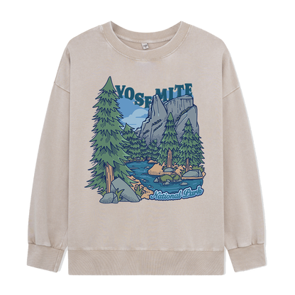 Yosemite National Park Washed Sweatshirt