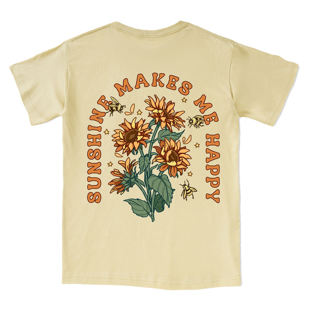 Freeleaf Sunshine Makes Me Happy Tee