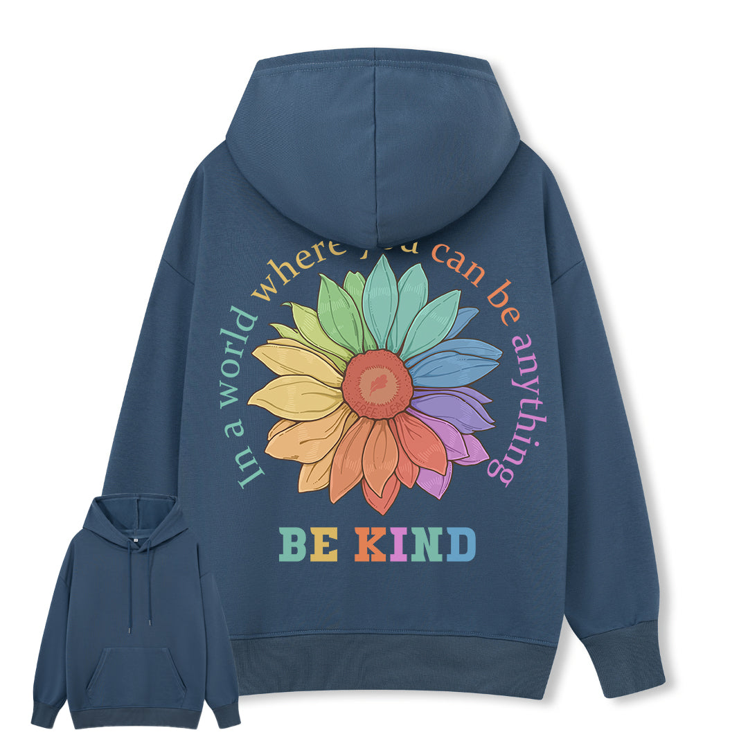 Freeleaf Be Kind Unisex Back-printed Hoodie