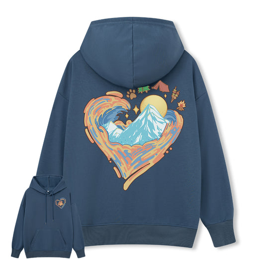 Freeleaf Heart of Wilderness Camping Unisex Nature Inspired Hoodie