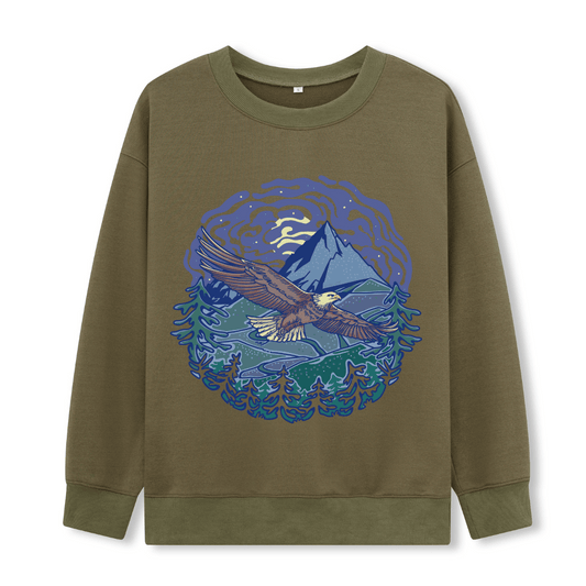 Yellowstone National Park Front-printed Sweatshirt