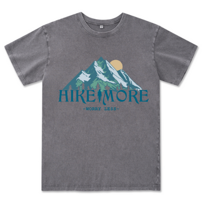 Hike More Front-printed Washed Tee