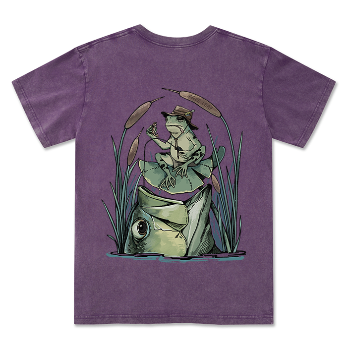 Freeleaf Largemouth Bass Unisex Washed Tee