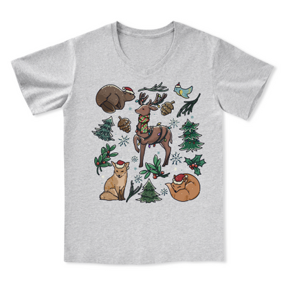 Yellowstone Christmas Wonderland V-neck Tee