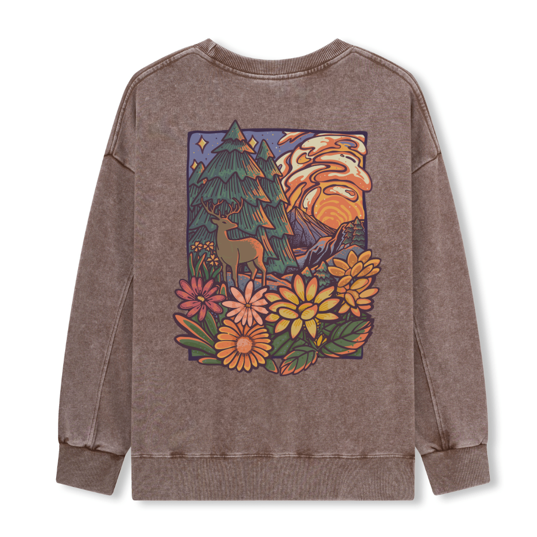 Wander In The Forest Washed Sweatshirt