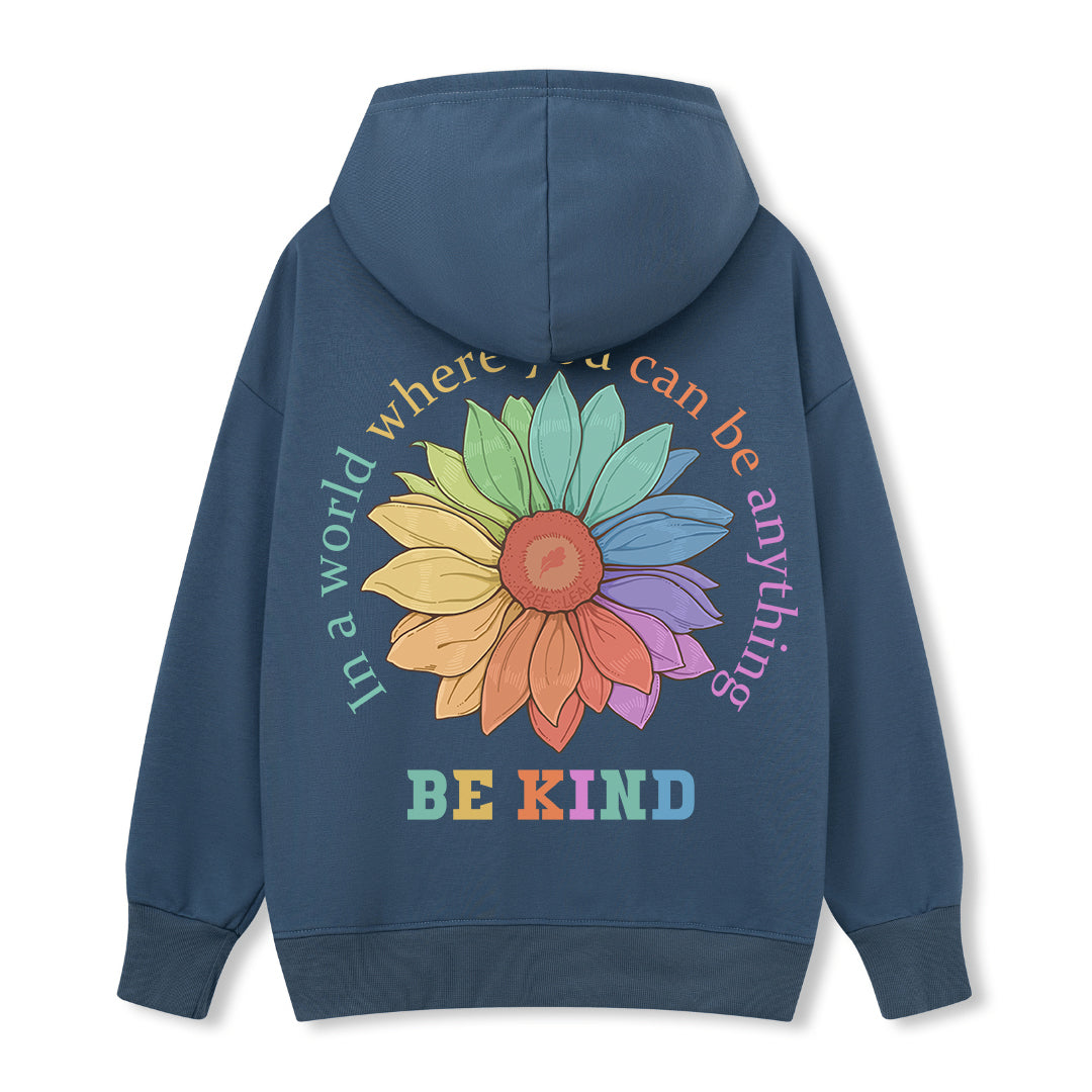 Freeleaf Be Kind Unisex Back-printed Hoodie