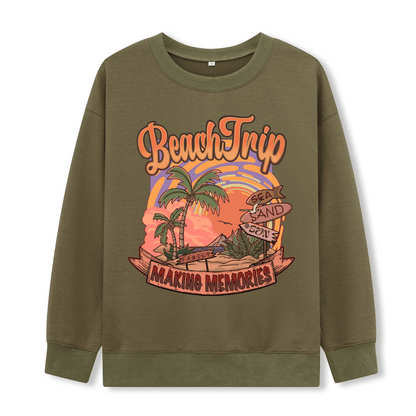 Vacation Front-printed Sweatshirt