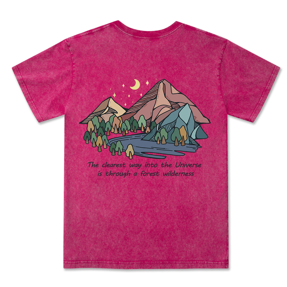 Freeleaf Pathway to the  Universe Unisex Washed Tee