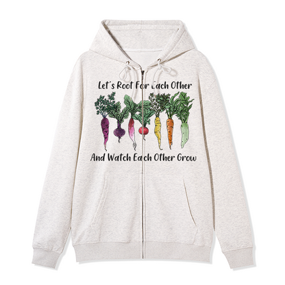 freeleaf-hoing-aint-easy-front-printed-unisex-nature-inspired-fleece-full-zip-hoodie-copy