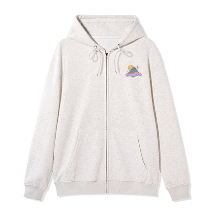 Freeleaf Fairy Tale Halloween Unisex Fleece Full-Zip Hoodie