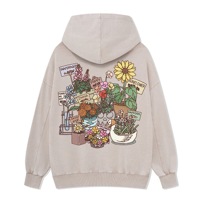 Freeleaf Flourishing Garden Nature Inspired Unisex Hoodie