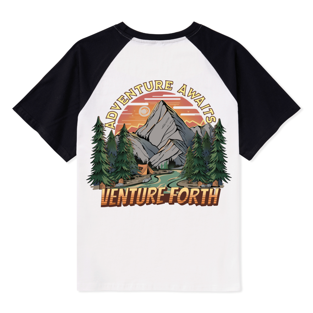 Adventure Awaits Raglan Short Sleeve Top