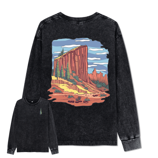 Zion National Park Washed Long Sleeve Top