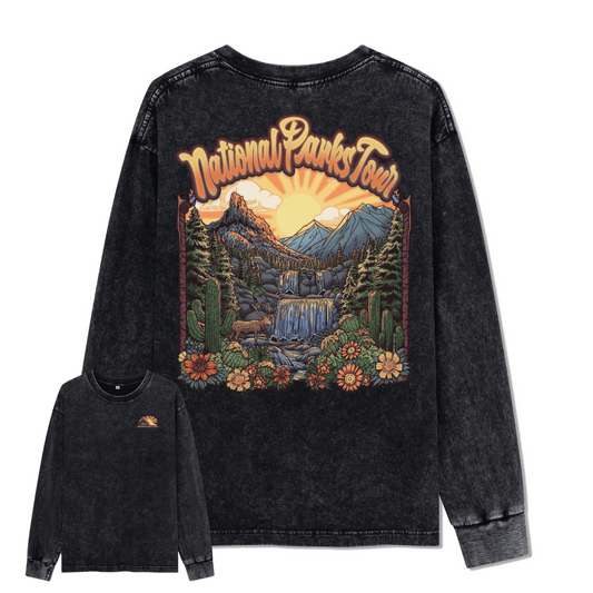 National Parks Tour Washed Long Sleeve Top