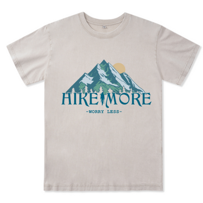 Hike More Front-printed Washed Tee