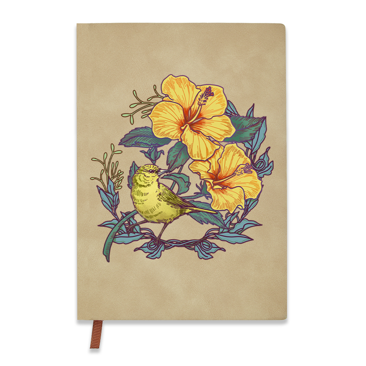 Freeleaf Amakihi Vintage Leather Journal Notebook