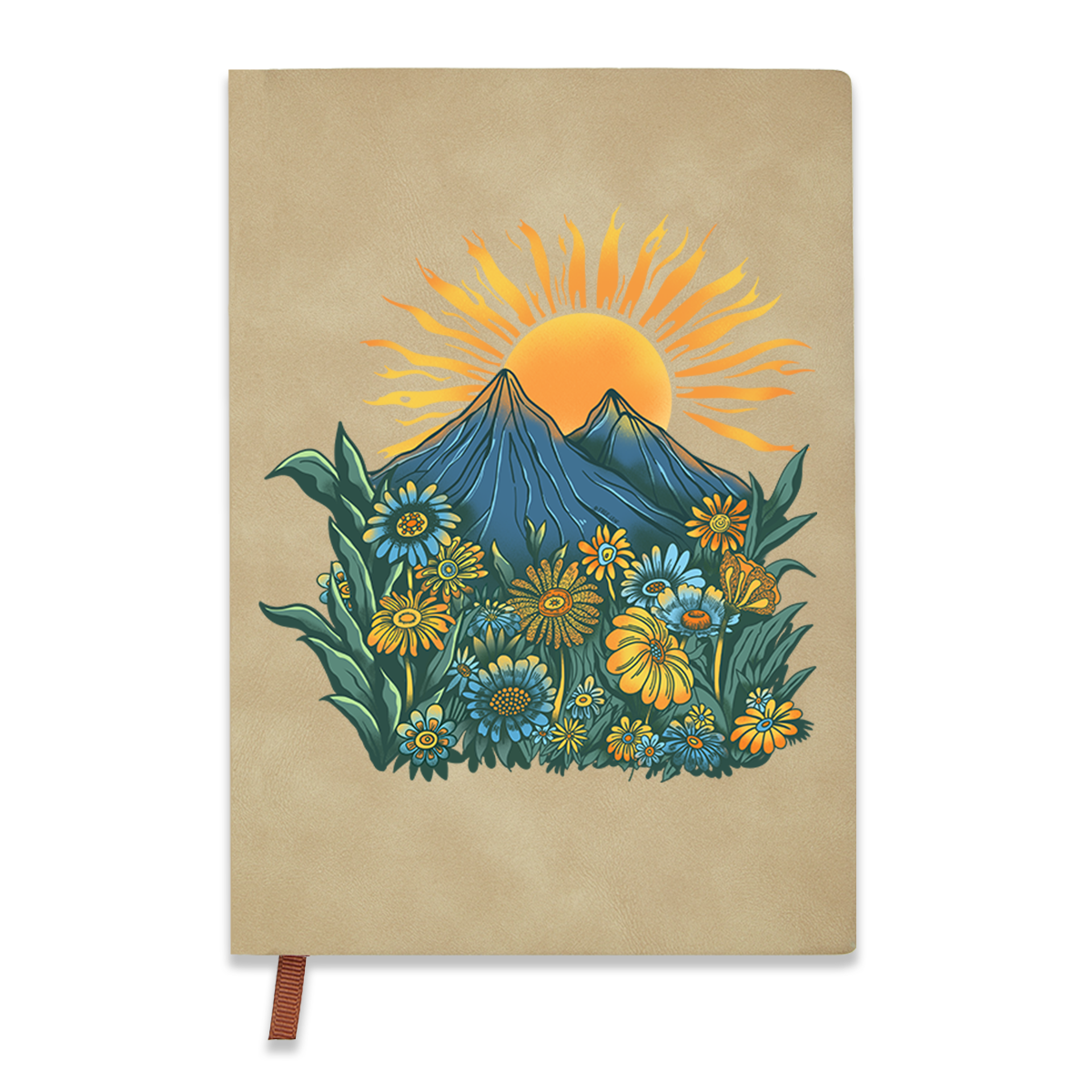 Freeleaf Energy Vintage Leather Journal Notebook