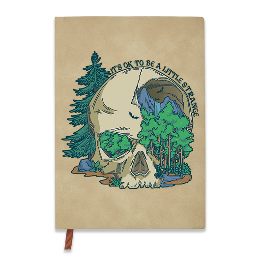 Freeleaf Skull Mountain Vintage Leather Journal Notebook