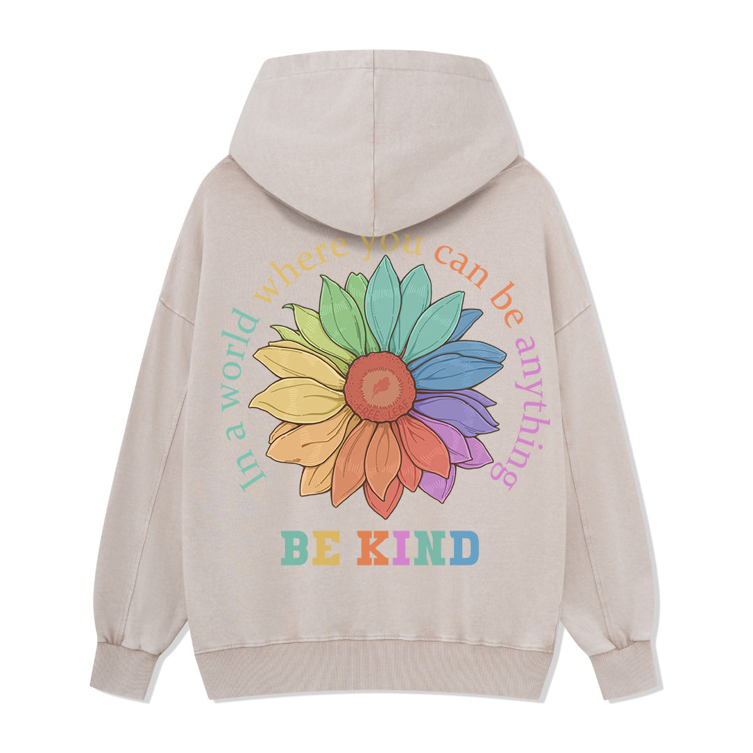 Freeleaf Be Kind Unisex Back-printed Hoodie