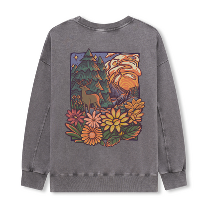 Wander In The Forest Washed Sweatshirt