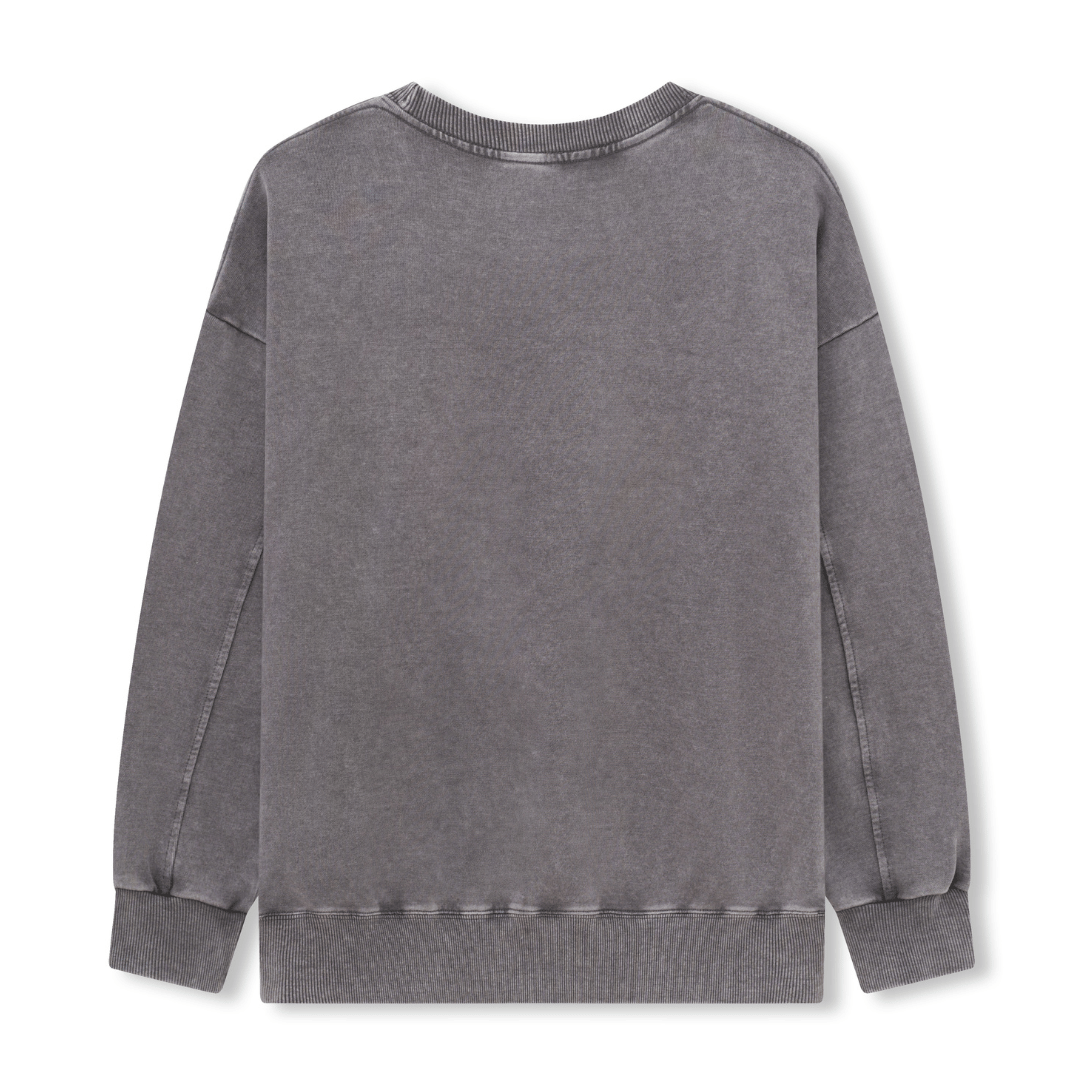 Hike More Front-printed Washed Sweatshirt