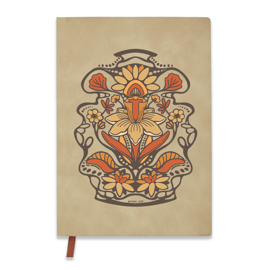 freeleaf-spring-flower-vintage-leather-notebook