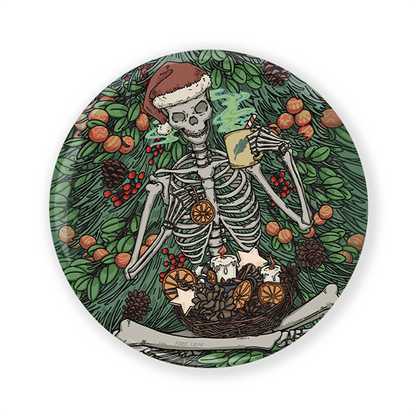 Freeleaf The Skeleton’s Christmas Wonderland Badge Pin