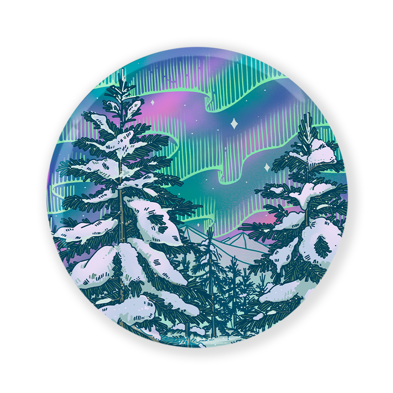 freeleaf-winter-aurora-badge-pin