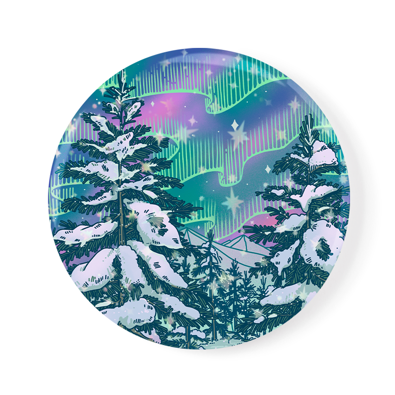 freeleaf-winter-aurora-badge-pin