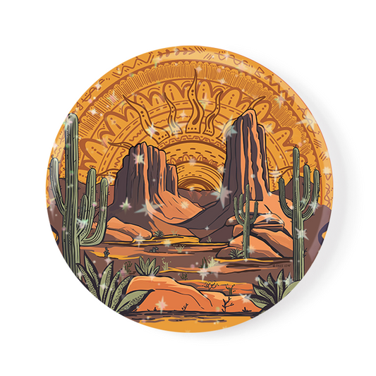 freeleaf-golden-desert-badge-pin