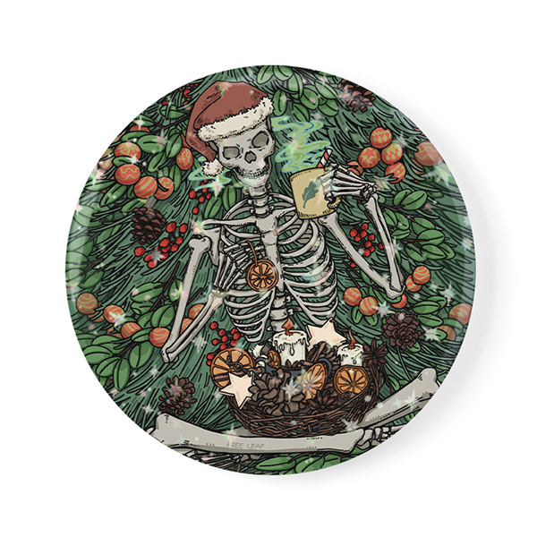 Freeleaf The Skeleton’s Christmas Wonderland Badge Pin