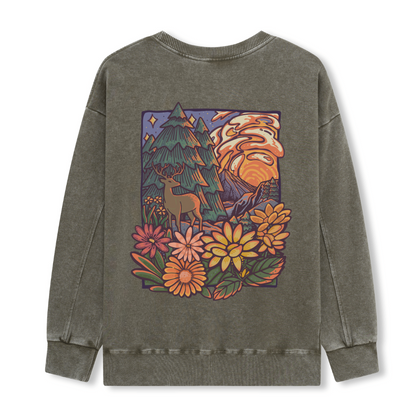 Wander In The Forest Washed Sweatshirt