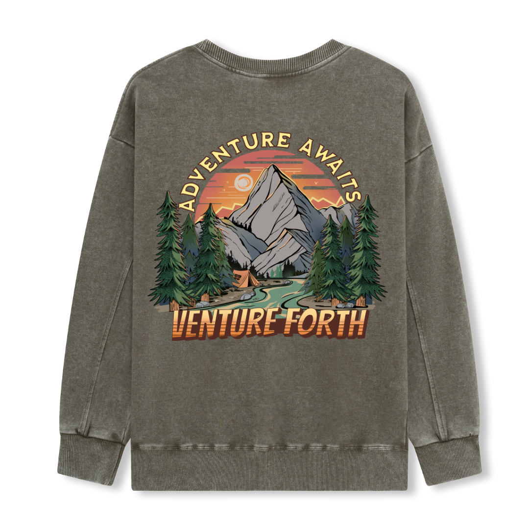 Adventure Awaits Washed Sweatshirt