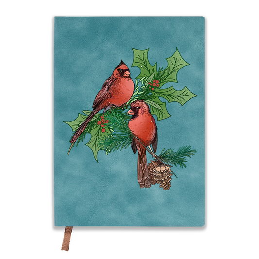 freeleaf-christmas-cardinal-vintage-leather-notebook