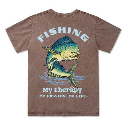 Freeleaf Mahi-Mahi Leap Unisex Washed Tee