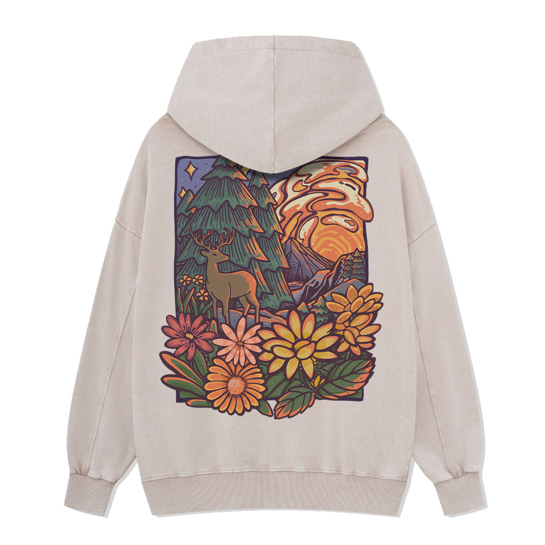 Wander In The Forest Washed Hoodie