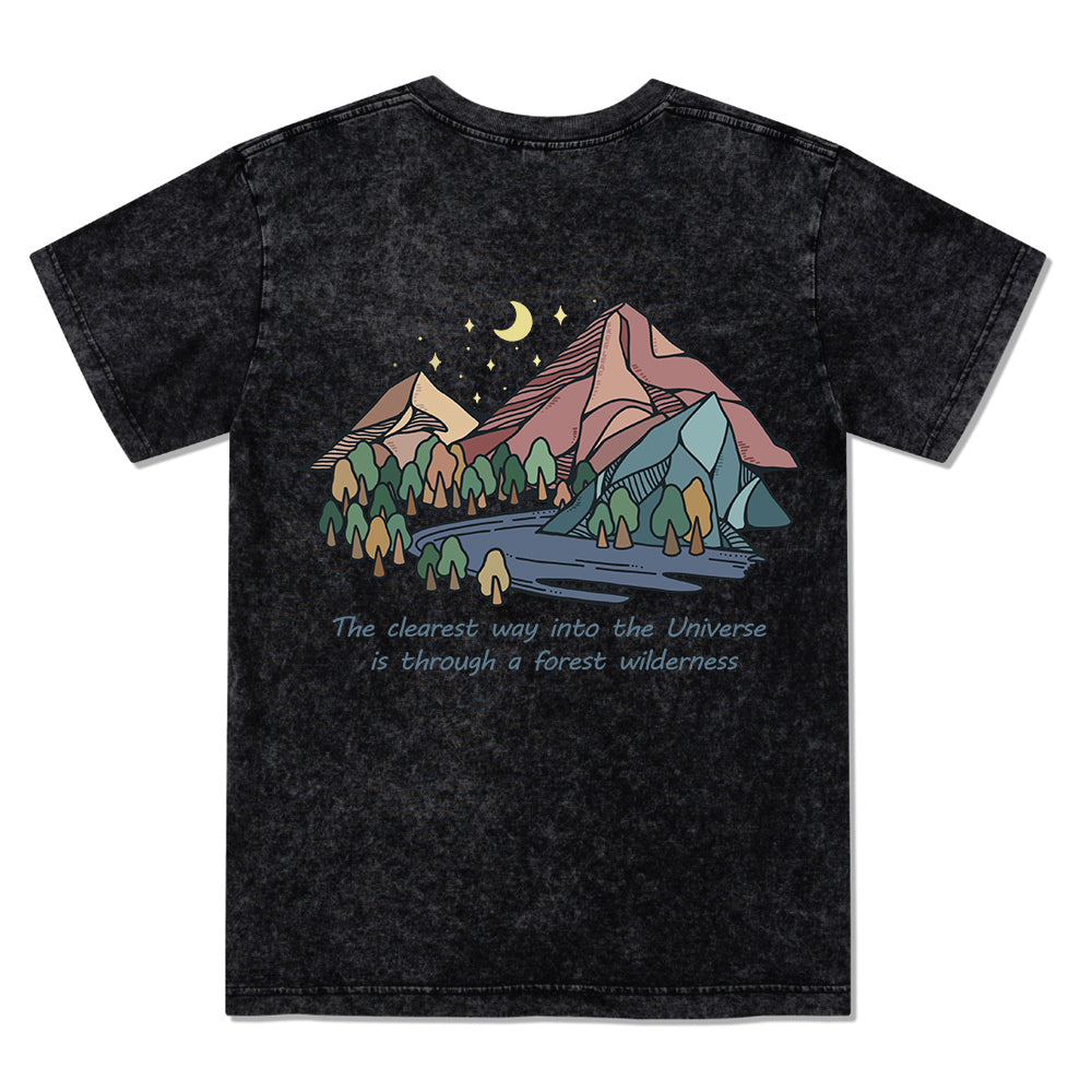 Freeleaf Pathway to the  Universe Unisex Washed Tee