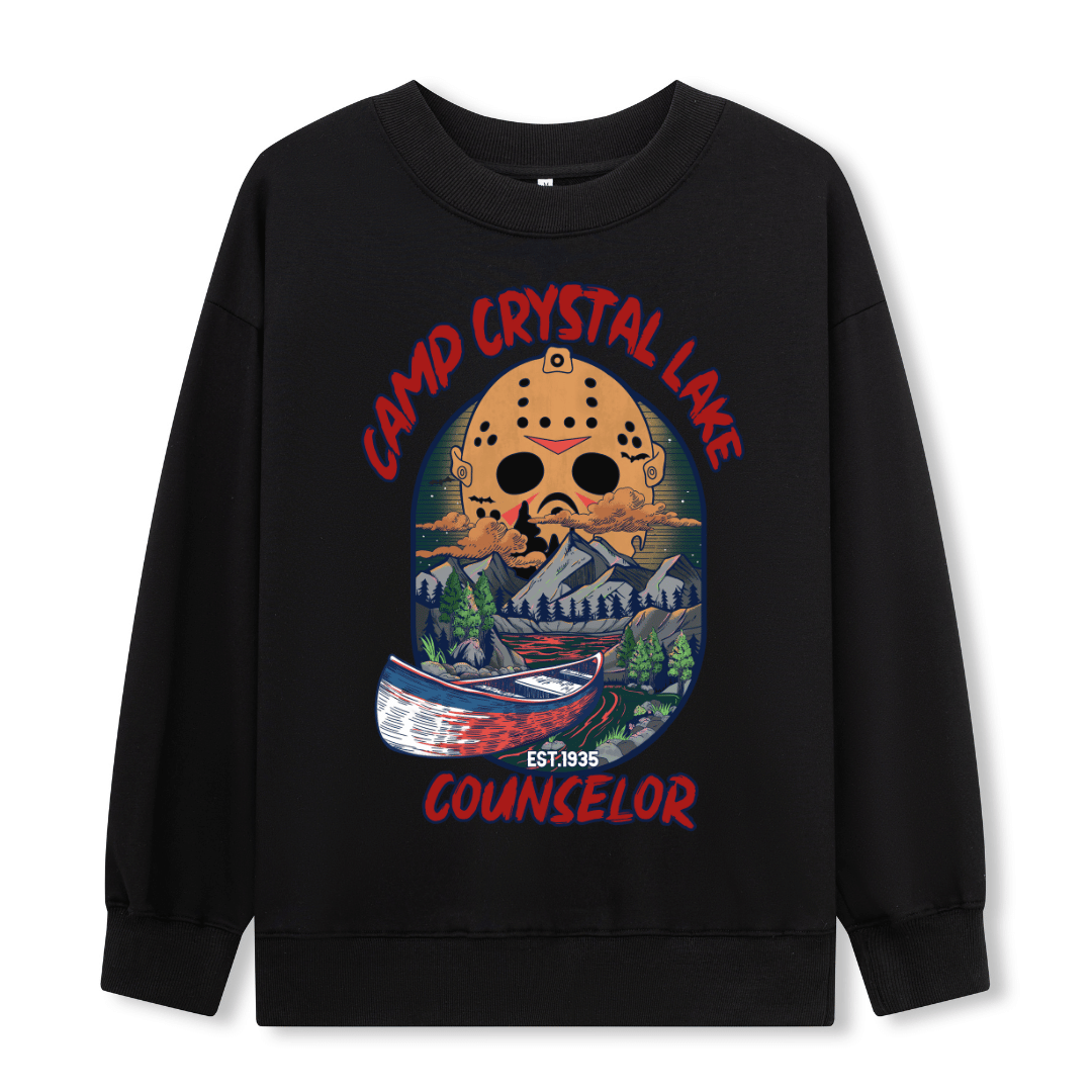 Camp Crystal Lake Front Print Sweatshirt