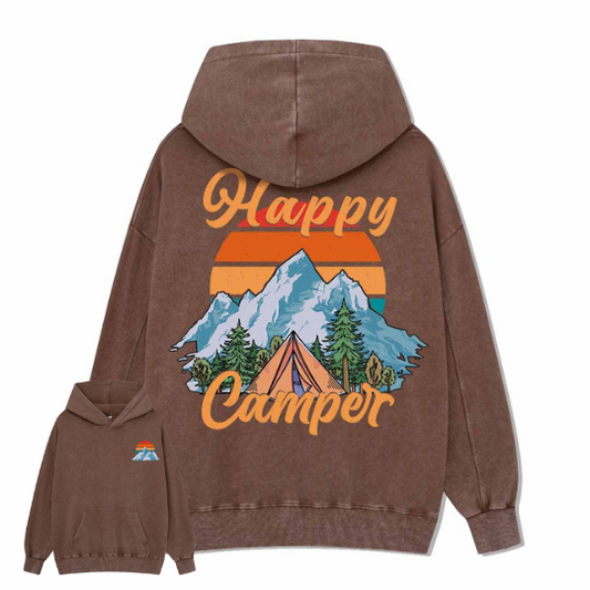 Happy Camper Washed Hoodie