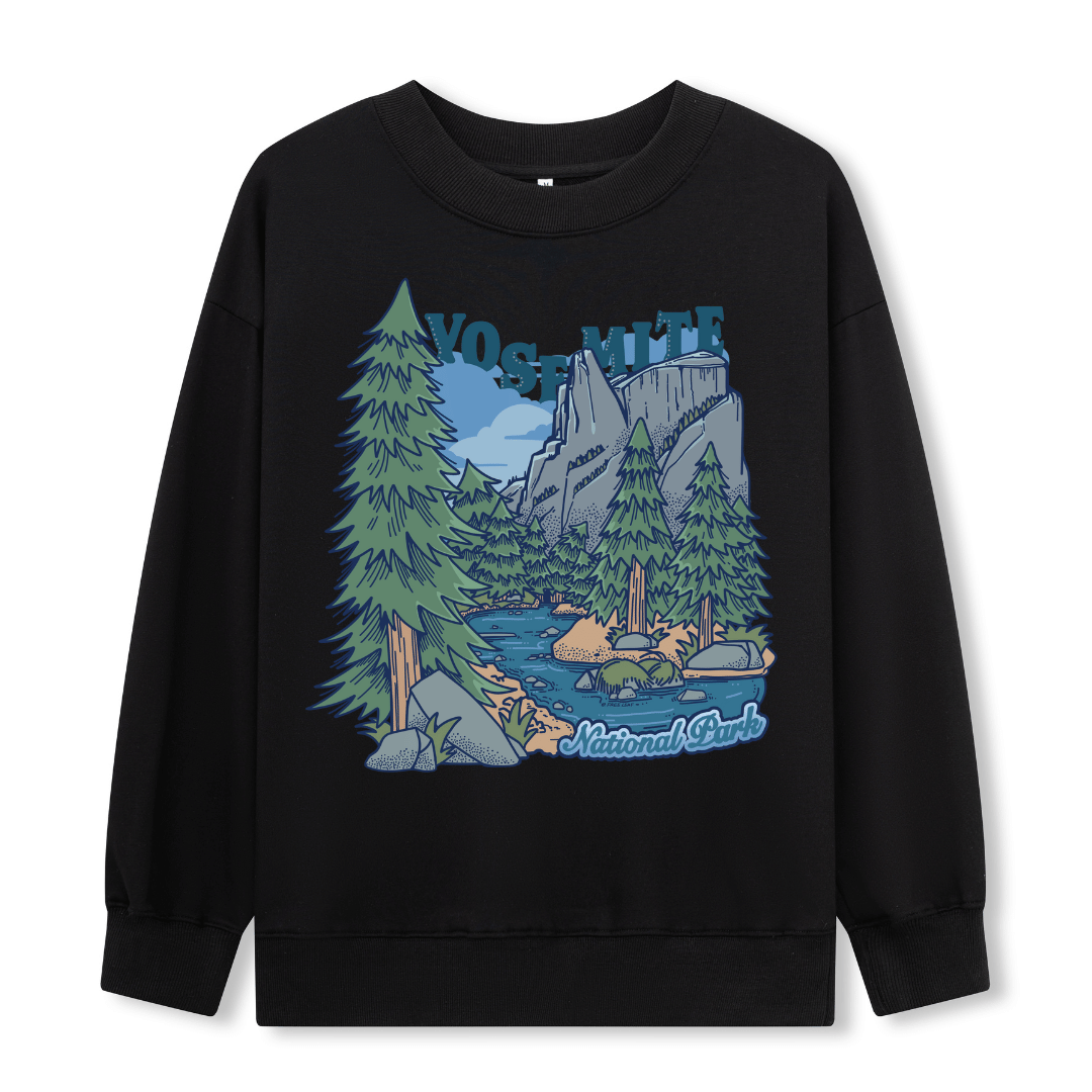 Yosemite National Park  Front-printed Sweatshirt