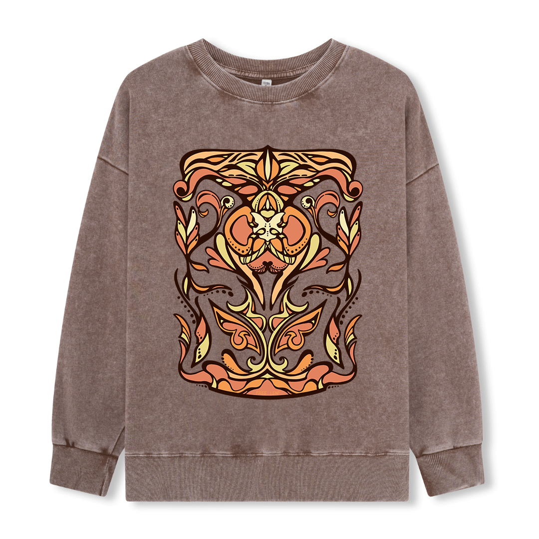 Golden Glow Washed Sweatshirt