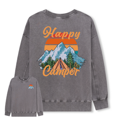 Happy Camper Washed Sweatshirt