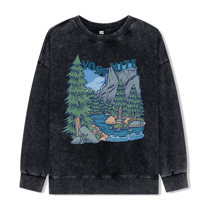 Yosemite National Park Washed Sweatshirt