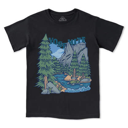 Yosemite National Park Front-printed Tee