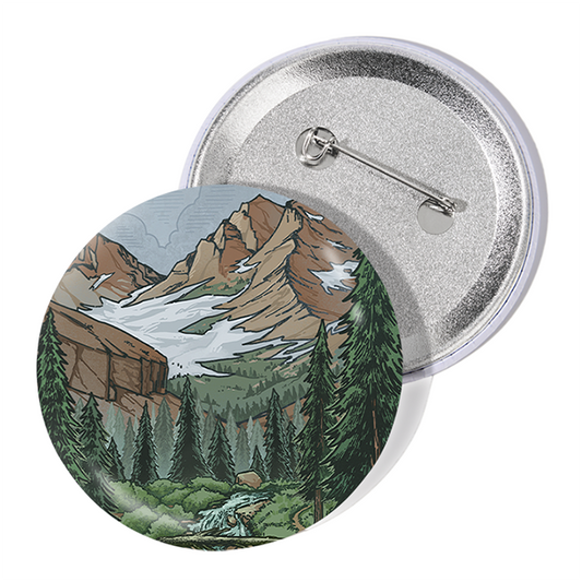 Freeleaf The Mountains Are Calling Badge Pin