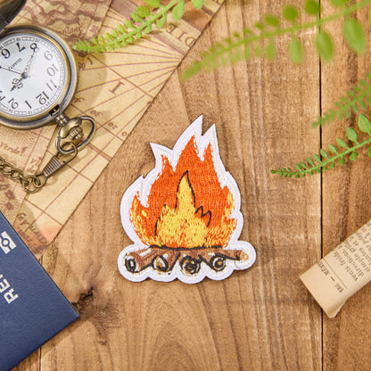 Flickering Bonfire Vintage Cloth Patch