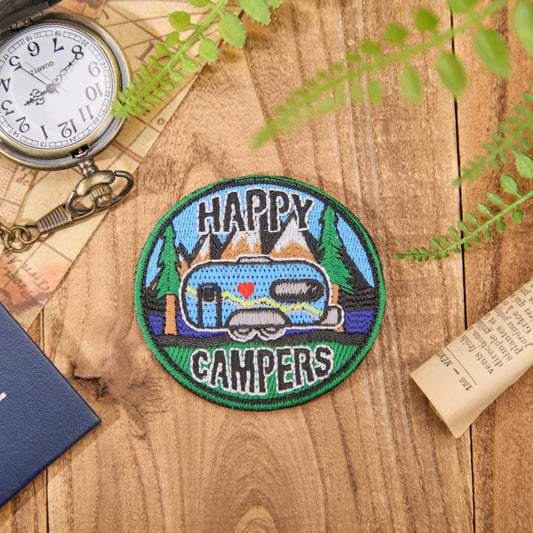 Happy Campers Vintage Cloth Patch