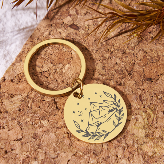 freeleaf-personalized-round-keychain