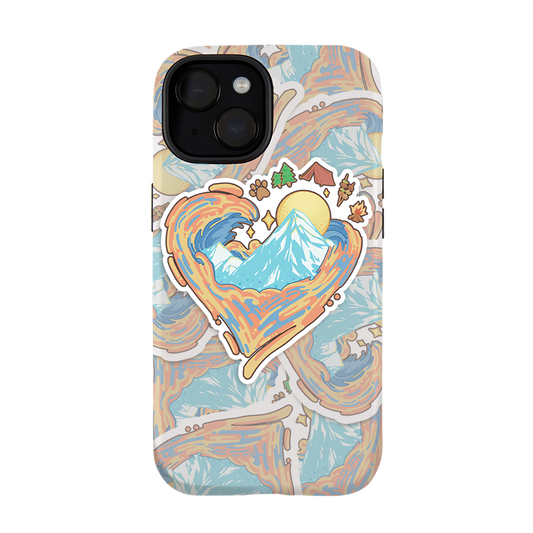 Freeleaf Heart of Wilderness Camping iphone Case